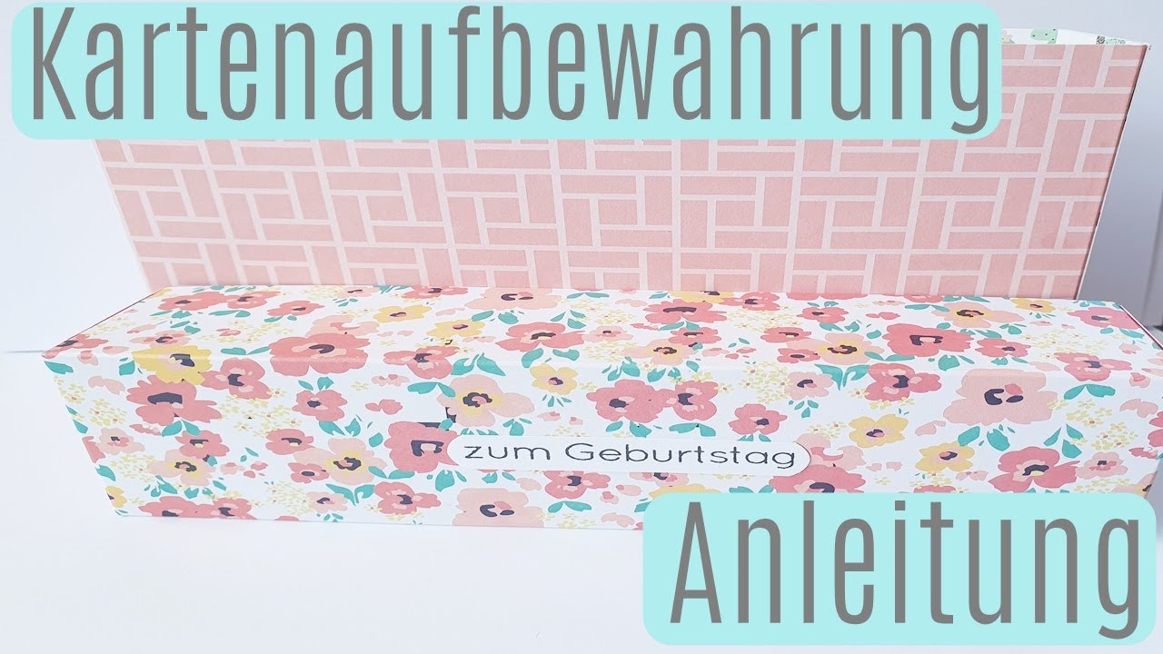 Kartenaufbewahrung ✿ Bastelzimmer ✿ Aufbewahrung basteln ✿ Ordnung im Bastelzimmer ✿ Deutsch