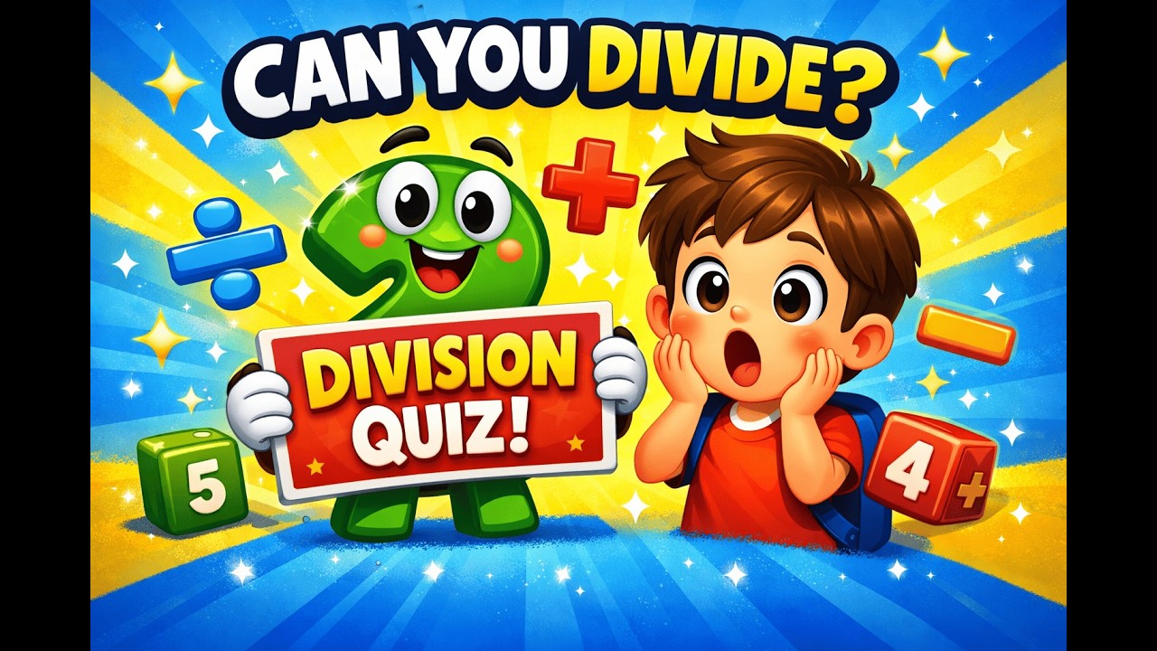 Division Quiz for Kids 🧠 | Learn Division Facts Fast | Math Game for 1st–3rd Grade