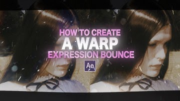 warp expression bounce | after effects