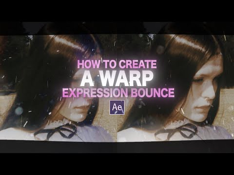 warp expression bounce | after effects