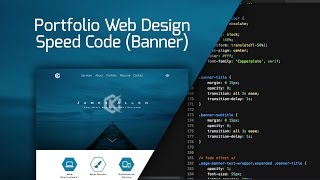 Famous Web Design Speed Code - Portfolio Site Redesign (Banner) Wealth