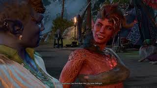 Baldurs Gate 3 - Karlach First Kiss (Tiefling Party)