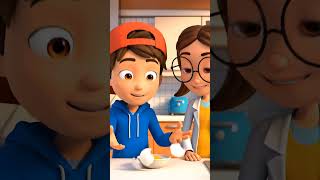 SQUARE EGGS?! 🥚🟧 Amazing Science Trick for Kids! #Shorts