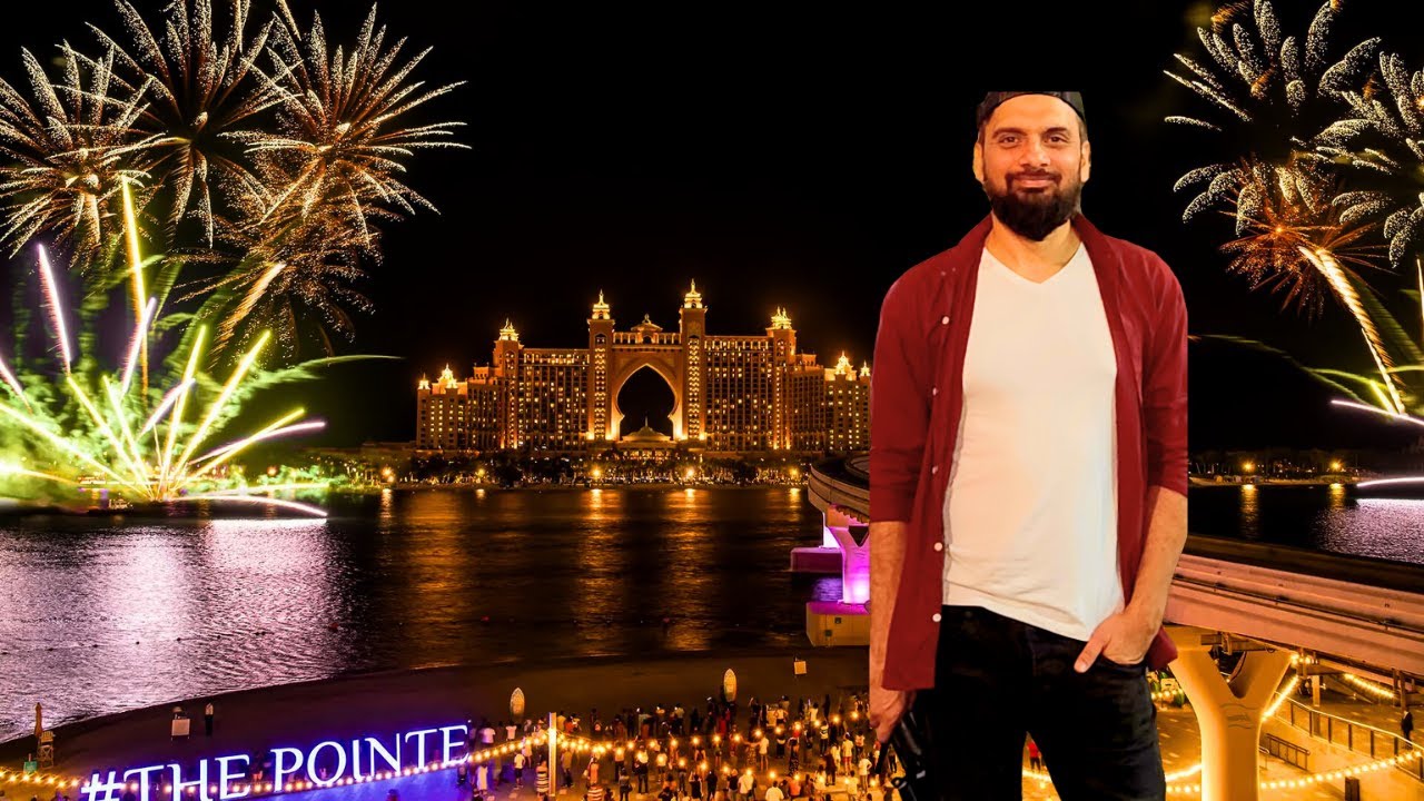 Spectacular New Year Fireworks at Atlantis The Palm 2024 | Dubai's Dazzling Celebration!