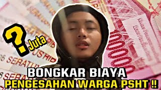 Berapa Biaya Pengesahan Warga PSHT⁉️