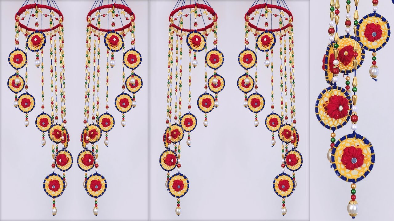 DIY Wall Hanging using Bangles and Woolen How to Make Wall Hanging