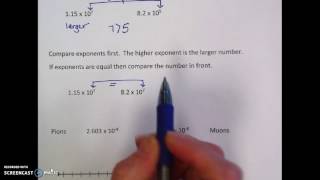 Module 1 Lesson 13 Comparison of Numbers Written in Scientific Notation & Interpreting Using Tech