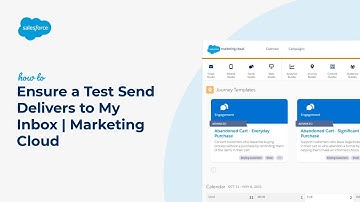How to Ensure a Test Send Delivers to My Inbox | Marketing Cloud