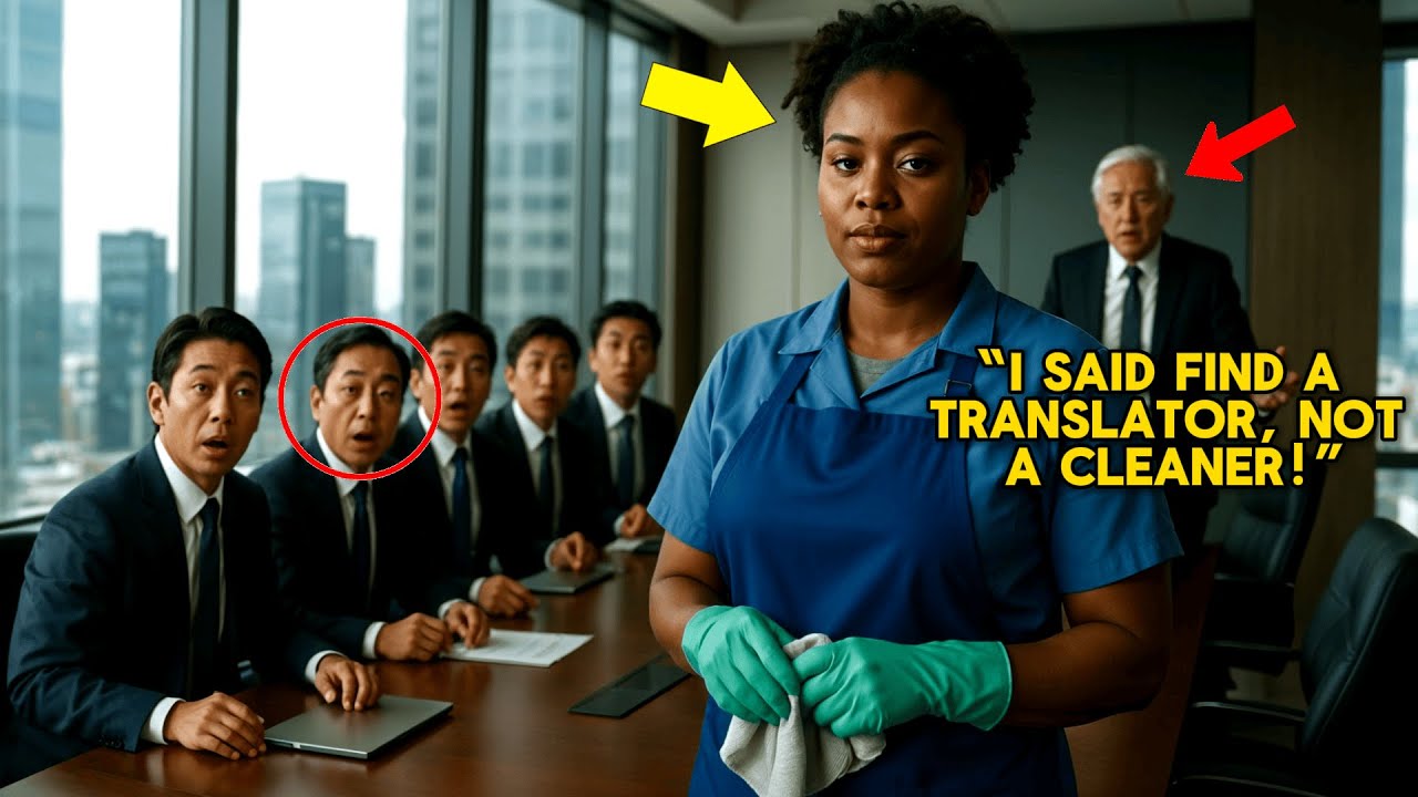 Billionaire CEO PANICS Without a Japanese Translator — Until the Black Janitor Takes Over and…