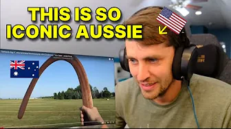 American reacts to how to throw a boomerang