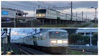 （2023.5.6）JR東日本185系（国鉄185系）オオB6編成　走行シーン（大船→平塚。平塚→東大宮操への返却）