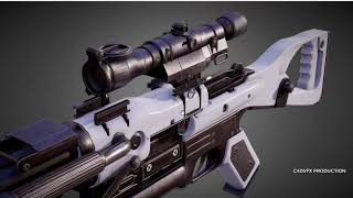 Sci-FI Sniper Rifle Model 3d for c4d free downloads (file describe) screenshot 3