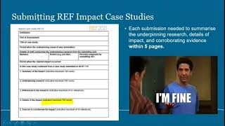 Writing Impact in REF2021 Impact Case Studies
