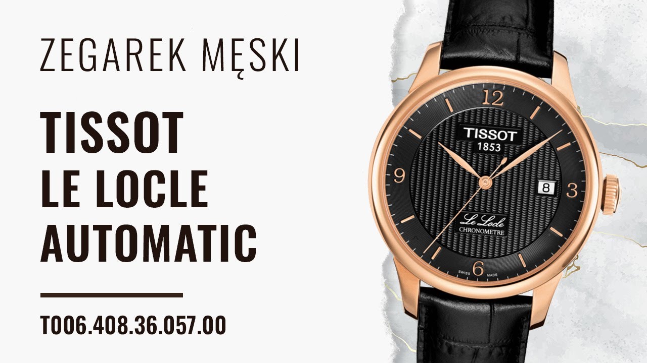 tissot le locle automatic black