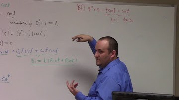 Differential Equations: annihilator method, superposition, 6-15-17, part 2