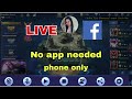Facebook live stream  start live streaming using your phone no application needed