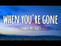 Shawn Mendes - When You&#39;re Gone (Lyrics)