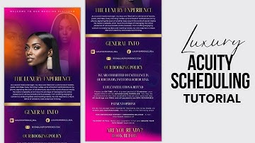Acuity Site Tutorial | Tips On Creating A Luxury Acuity Scheduling #acuity #canva #