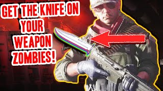 How to Get The Knife On Your Weapon In Cold War Zombies - (Knife on Weapon Cold War Zombies Guide)