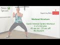 10 Minute Quick Cardio Workout – Short Fat Burning Cardio Workout Routine at Home – No Equipment