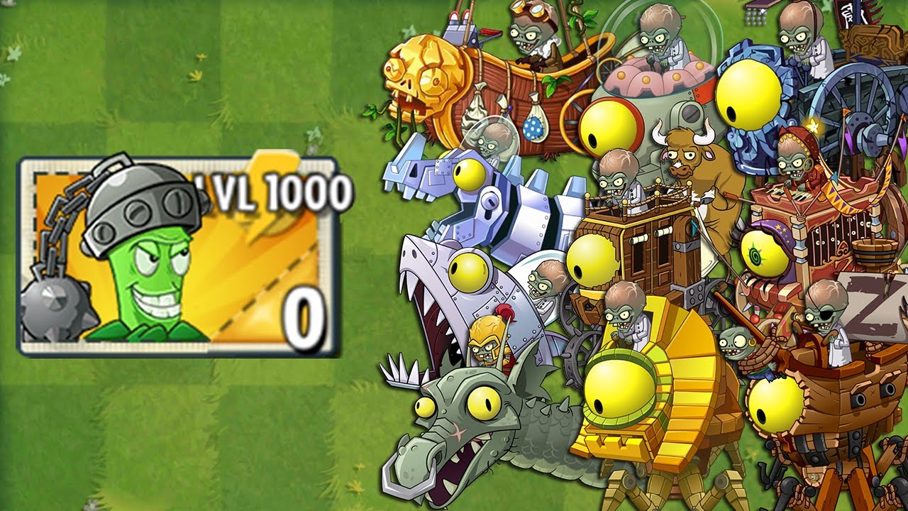 PvZ 2 Every Premium Plant LEVEL 1000 Power-Up! in Plants vs Zombies 2 ...
