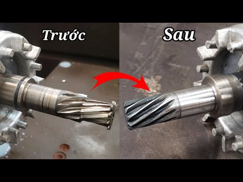 Video Quá Trình Cấy Nối Lại Đầu Trục Răng Xoắn và Gia Công... - youtube