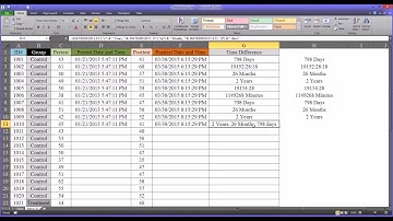 Calculating Date and Time Differences in Excel
