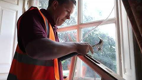 How to re-cord a sash window (short)