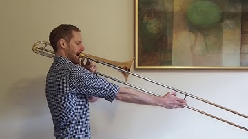 E Major Arpeggio - Trombone