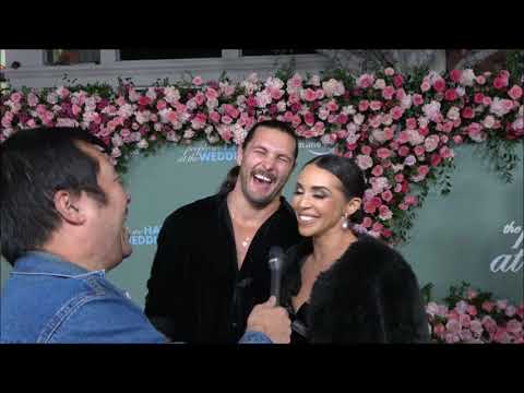 Brock Davies and Scheana Carpet Interview at The People We Hate At the Wedding Premiere