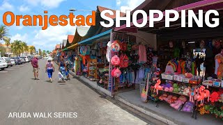 Aruba CRUISE PORT   SOUVENIRS SHOPPING Walk (with Commentary)