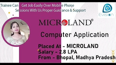 Congrtas, Karishma | COMPUTER APPLICATIONS | 2.8 LPA |Selected as Associate IT Engineer in MICROLAND