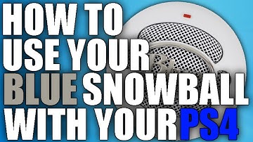 How To Use Your Blue Snowball With Your PS4! (Guide)