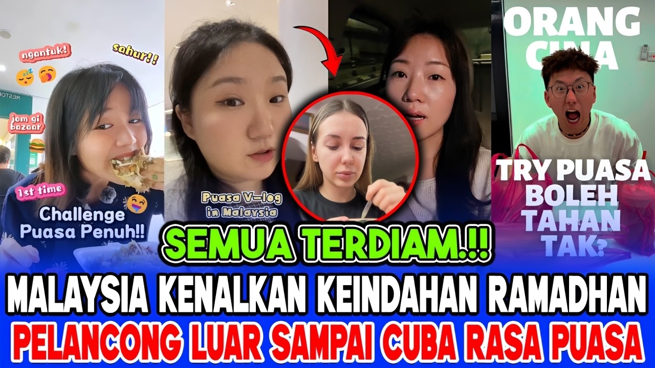 VIRAL! Pelancong Luar Negeri Nangis Haru Rasakan Ramadhan di Malaysia!