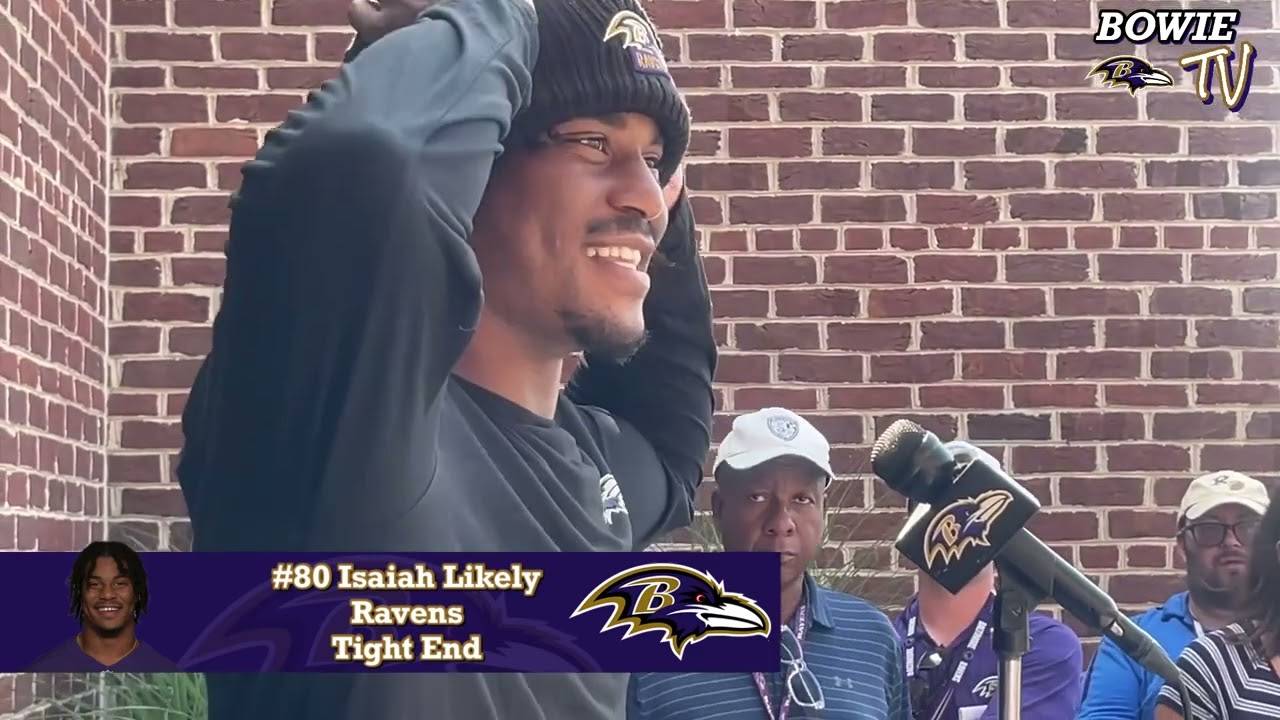 Hear from Ravens TE Isaiah Likely | Baltimore Ravens Training Camp Day 6 (July 27, 2024)