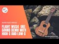 Flight WUS4 Soprano Ukulele Sound Demonstration with high G and low G