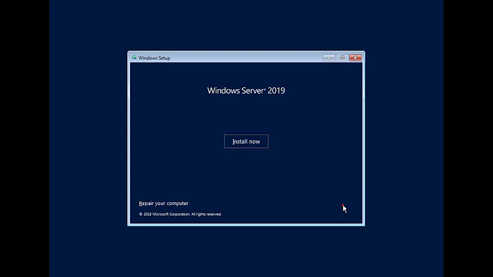 Reset Administrator's password in Windows Server 2019 (forgot password)