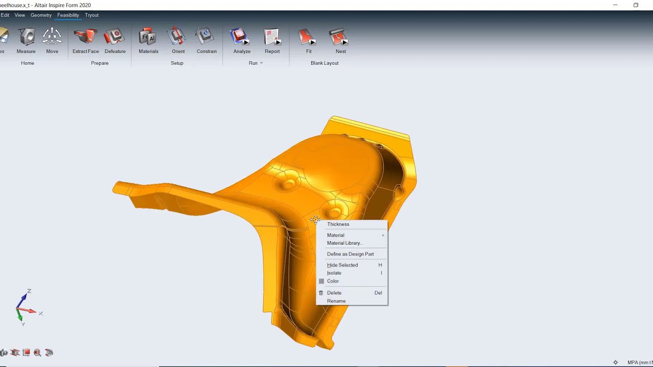 Altair InspireForm 2020   Feasibility Module Overview