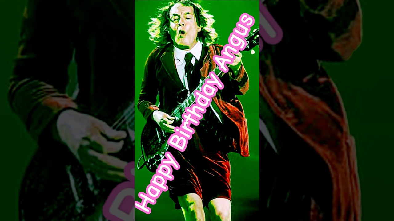 Happy 70th Birthday Angus Young #acdc #music #rocknroll - YouTube