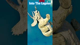 “Triceratops Falls Into The Lagoon” #jurassicworld #jurassicpark #dinosaur #jurassicworldevolution3