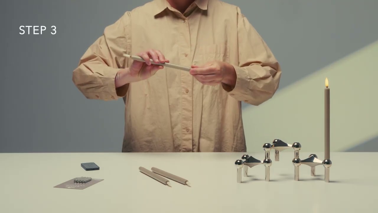 STOFF Nagel LED Taper Candle by Uyuni Lighting