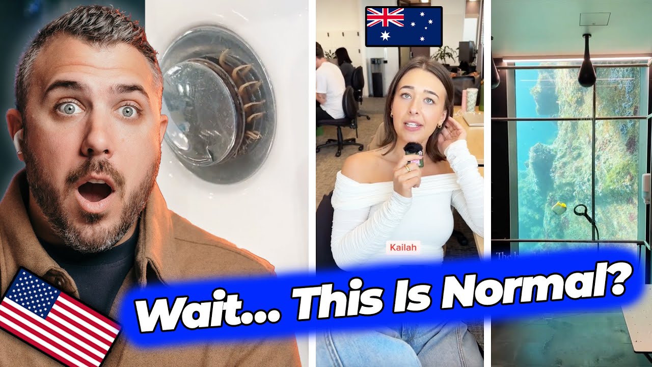 American Reacts to Aussie Bathrooms… What Is Happening Here?!