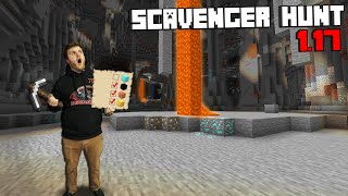 Minecraft Scavenger Hunt In GIANT CAVES!