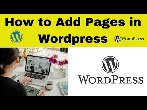 How to Add a page in Wordpress - YouTube