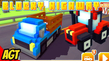 Blocky Highway Traffic Racing - Animal Transporter and Tractor - Android Gameplay