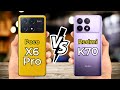 Poco x6 pro vs redmi k70  full specs comparison