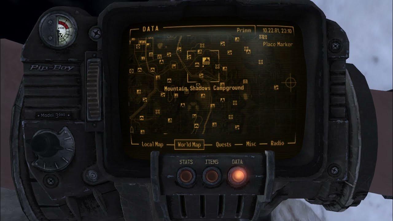 How to toggle all map markers in Fallout New Vegas cheat code console command YouTube