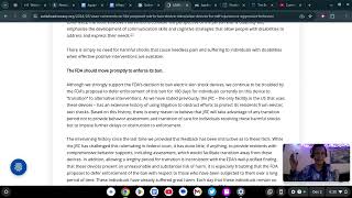 ASAN Response to FDA 2023 New Proposed Rule on the GED 8