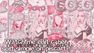 Watch me edit cyber soft simple on piscart ! screenshot 4