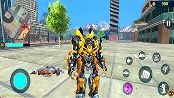 Bumblebee Transformation Jet Robot Car Game 2020 #6 - Android Gameplay